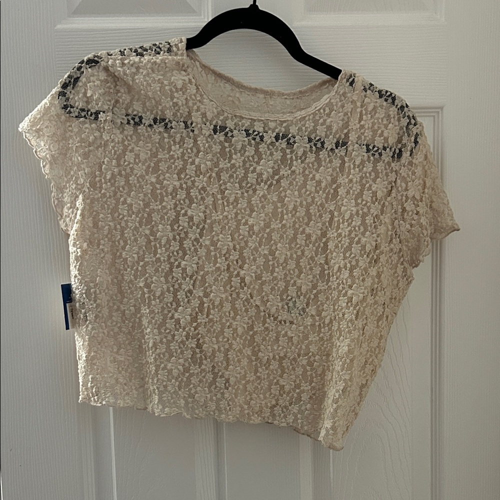 Elegant Cream Lace Top